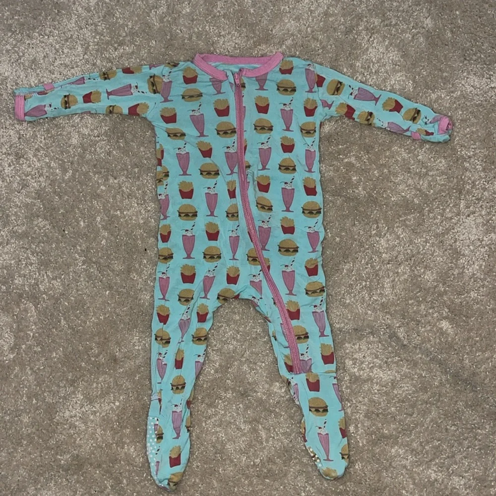 Two Kickee Pants Pajama Footies